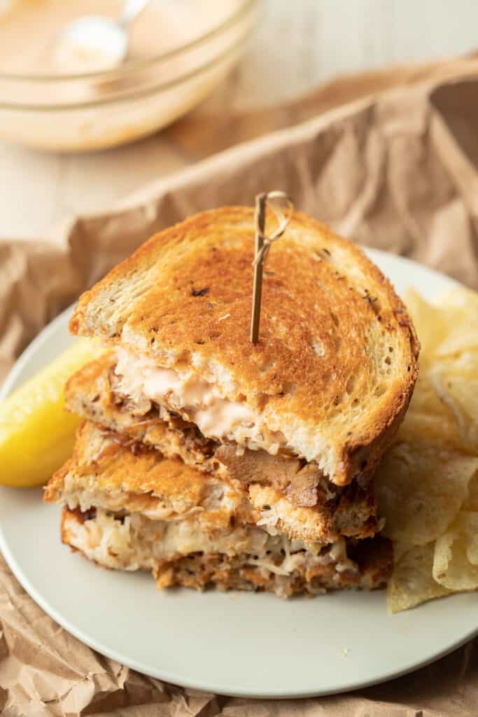 Vegan Reuben Sandwiches With Seitan